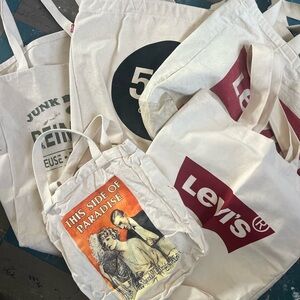 Bundle of Canvas Tote Bags 5